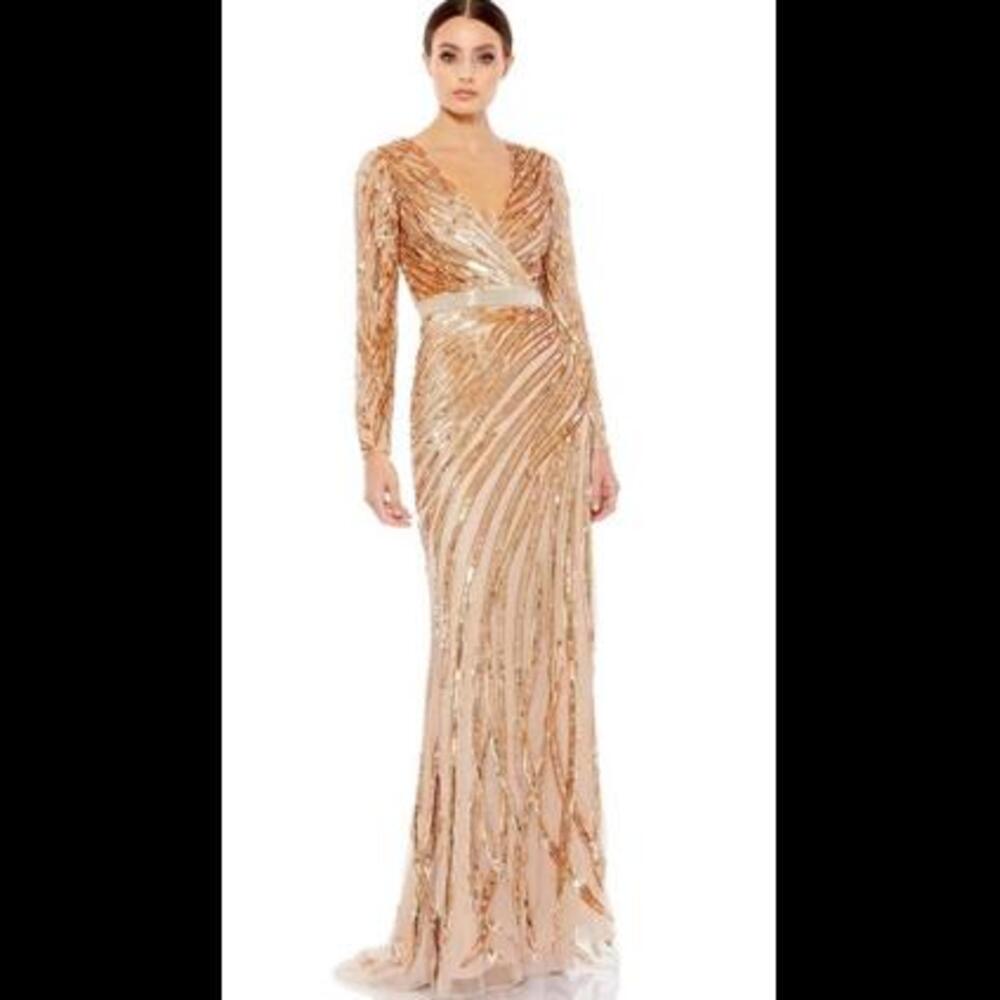(7) Mac Duggal Evening 5438D MSRP $398. Sz 14
